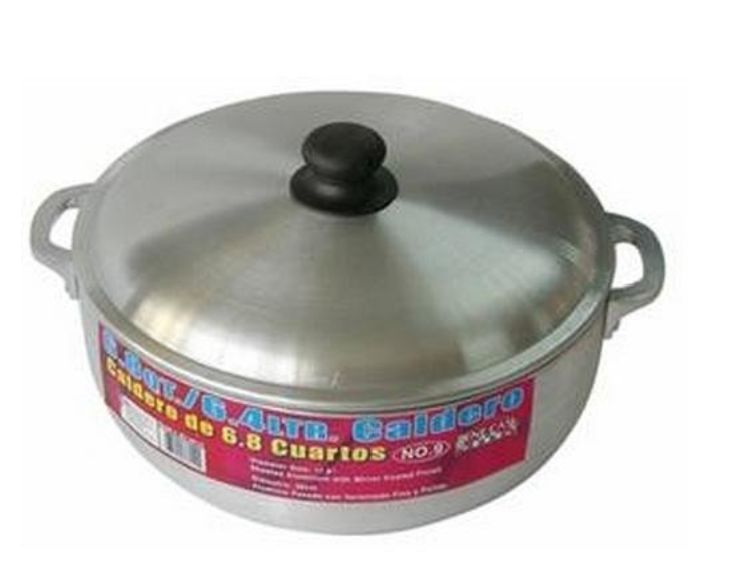 Bene Casa Aluminum Caldero 6.7 Qt Silver-Retail-$ 34.99