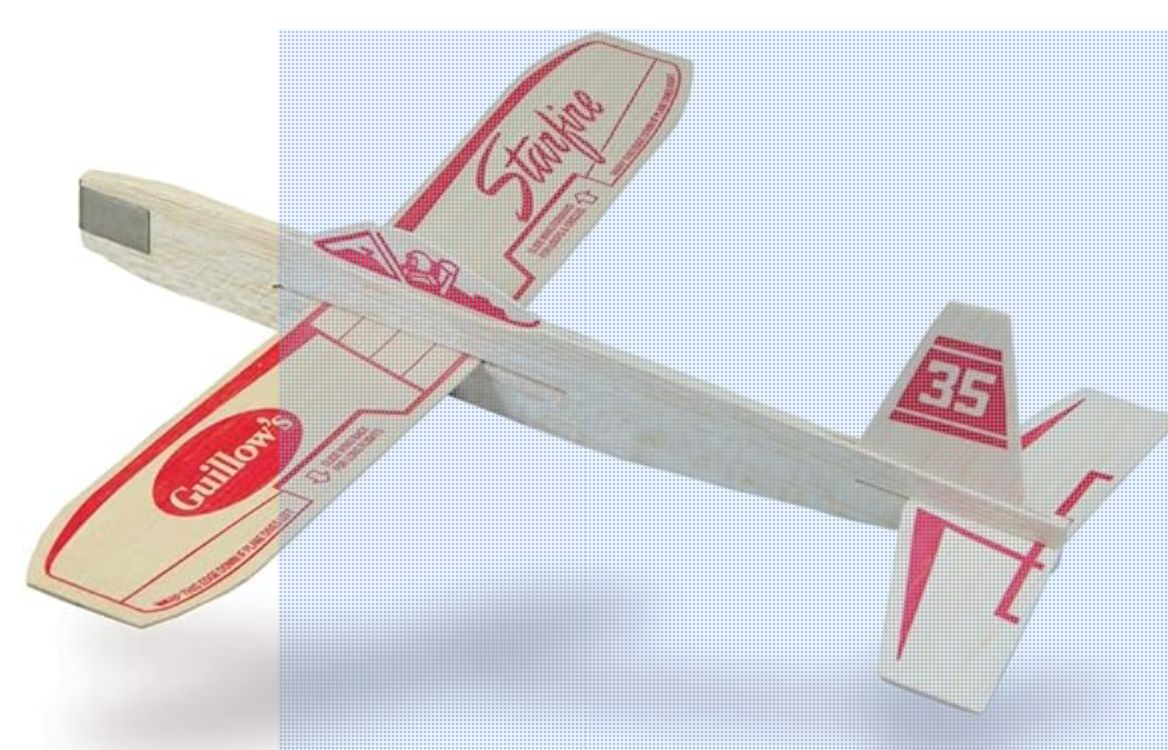 PAUL K. GUILLOW, INC Starfire Balsa Wood Glider Plane-Retail-2.00