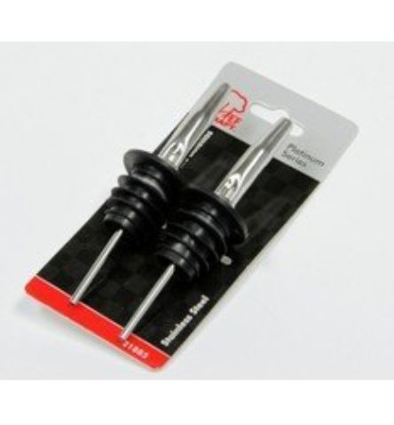 Chef Craft Bottle Pourer - SS, 2 Piece-Retail-$ 6.49