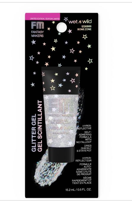 Wet N Wild Fantasy Maker Glitter Gel, Bone Zone-Retail-$ 8.99