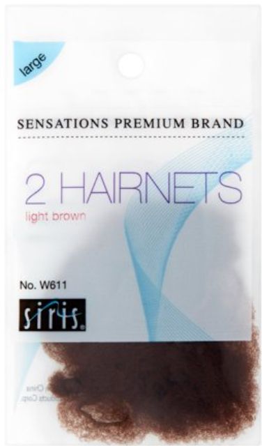 Sensations Hair Nets Light Brown 2 Count - Retail $10.47