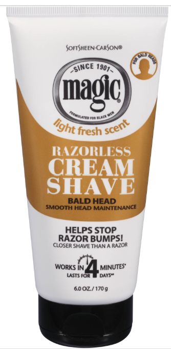 SoftSheen Carson Magic Razorless Cream Shave, Smooth - 6 Oz