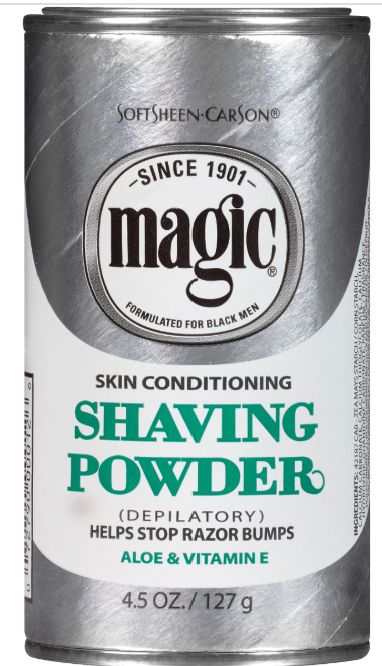 SoftSheen-Carson Magic Shave Power Skin Conditioning Shaving Powder with Vitamin E and Aloe Depilatory 5 Oz