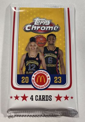 2023 Topps Chrome McDonalds All American Games Basketball Factory Sealed
