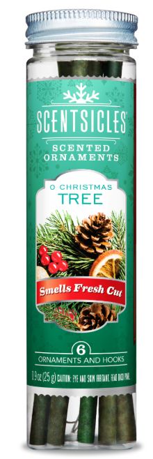 Scentsicles Scented Hanging Christmas Tree Decoration Ornaments - Retail $7.99, type: (O Christmas Tree)