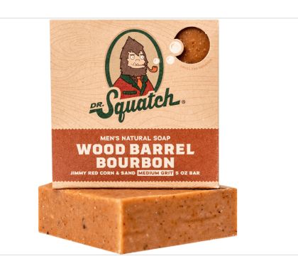 DR. SQUATCH Men&#39;s All Natural Bar Soap - Wood Barrel Bourbon - 5oz-retail-$5.99