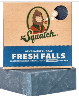 DR. SQUATCH Men&#39;s All Natural Bar Soap - Fresh Falls - Clean Breeze Scent - 5oz-Retail-$ 5.99