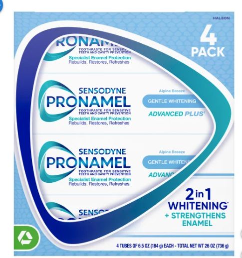Sensodyne Gentle Whitening Toothpaste 4pk. Retail-$ 31.99
