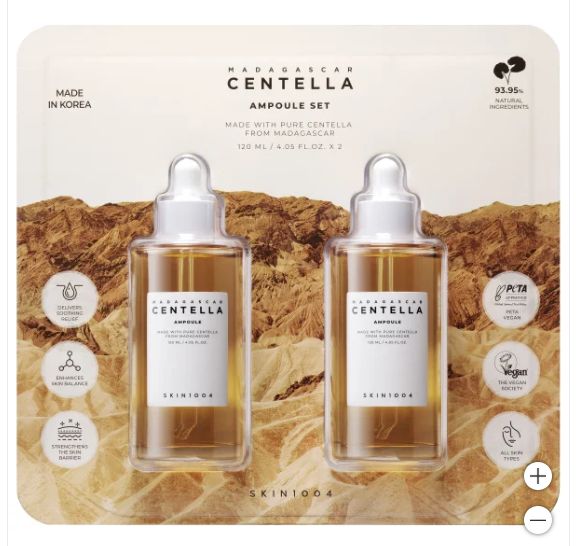 SKIN1004 Centella Ampoule Set, 4.05 fl oz, 2-pack-Retail-$