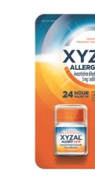 XYZAL Alergy Tabs 55 Ct. Retail-$ 15.00