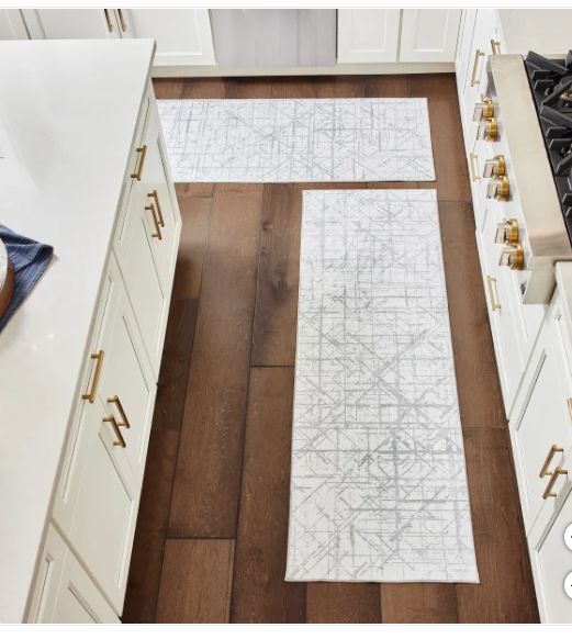Wyatt &amp; Ash Washable 2-pack Runner and Accent Rug, Aria Beige-Retail-$ 39.99