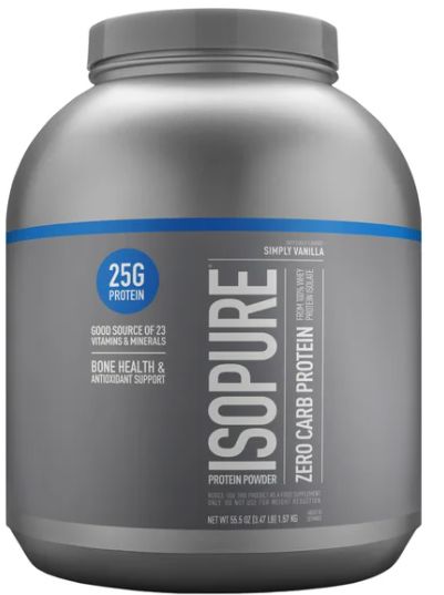 Isopure Zero Carb Whey Protein Powder, Simply Vanilla, 3.4 lbs-Retail-$ 64.99