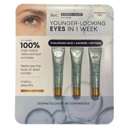 RoC Hydrate and Plump Eye Cream 0.6 Oz 3-pack-Retail-$ 44.99