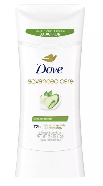 Dove Beauty Advanced Care Cool Essentials 72-Hour Antiperspirant &amp; Deodorant Stick - 2.6oz-Retail-$ 6.99