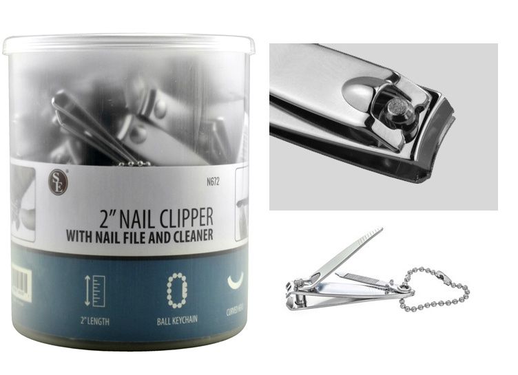 2&quot; Fingernail Clippers with Nail File &amp; Cleaner