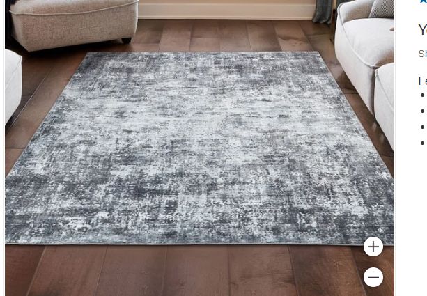 Wyatt and Ash Washable 7x10 Rug-Retail-$ 149.99
