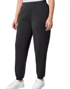 Mondetta Womens Heathered Fleece Jogger Color Black Size L-Retail-$ 29.90