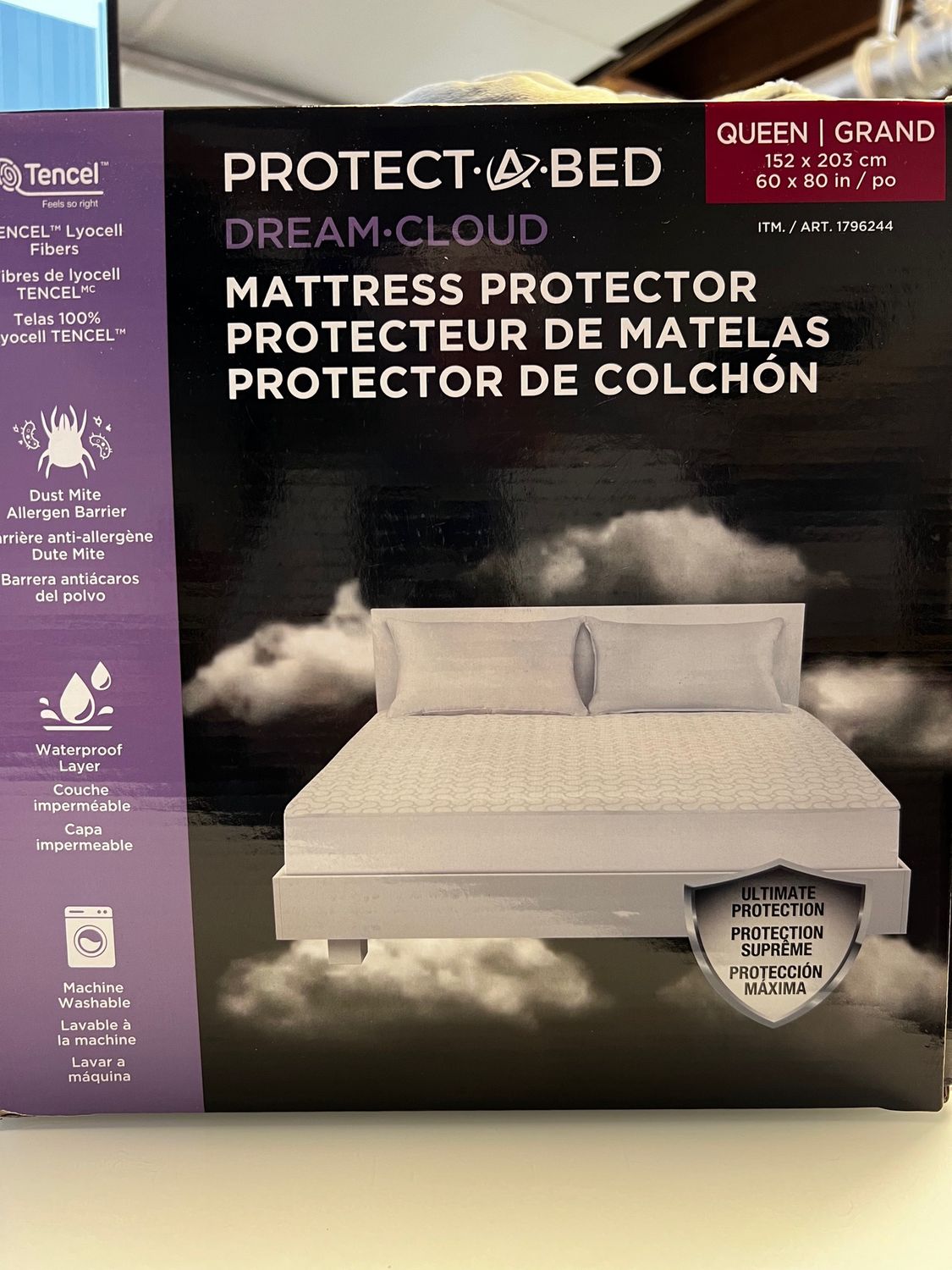 Protect A Bed Dream Cloud Mattress Protector, Size: Queen
