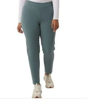 32 Degrees Ladies Pull-on Comfort Pant Green Balsam Medium-Retail-$ 17.95