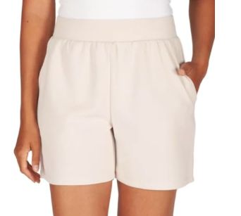 LazyPants Women&#39;s Stretch Short, SM, Cream)-Retail-$ 13.99