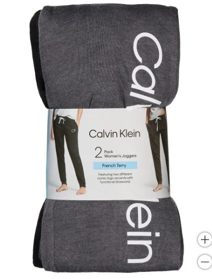 Calvin Klein Ladies&#39; Joggers, 2-pack-Retail- $ 22.99