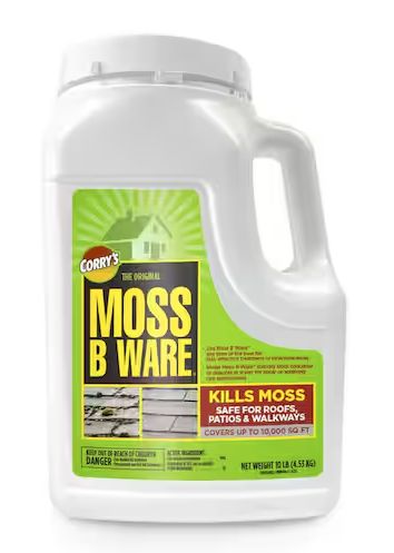 10,000 sq. ft. Moss-B-Ware Moss Killer Granules for Roofs and Walks-Retail- $ 29.99