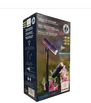 Tommy Bahama Smart Focus LED Solar Spotlight Pack of 2