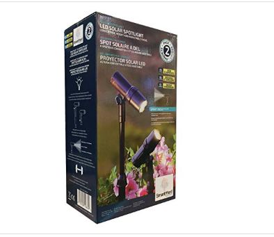 SmartYard Solar LED Spotlight 2 Count-Retail- $ 48.43