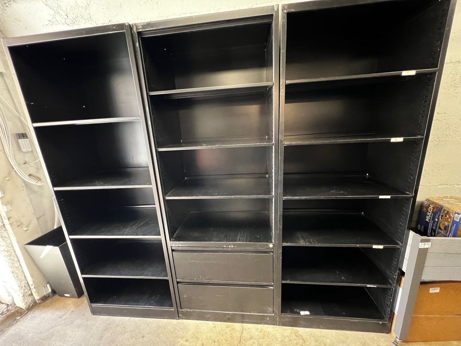 Steel Book Shelves
