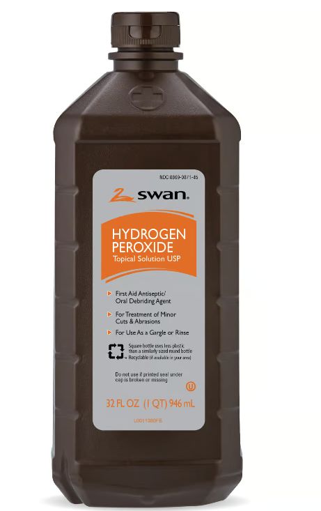 Swan Hydrogen Peroxide32 oz. -Retail- $ 4.00
