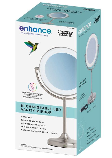 FEIT ELECTRIC Rechargeable LED Vanity Mirror
