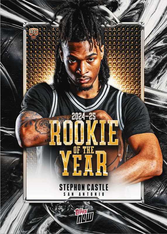 Stephon Castle - 2025 Topps NOW® Basketball - Card 14 - LOOK FOR AUTO-RELICS AND DUAL AUTO - PR: 22,742