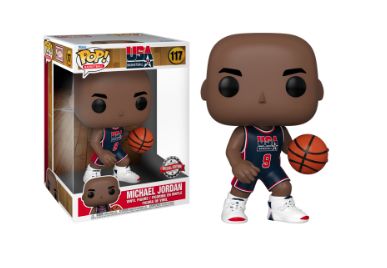 Funko Pop! Jumbo: NBA - Michael Jordan (1992 Team USA Navy Uniform)-Retail-$ 50.00