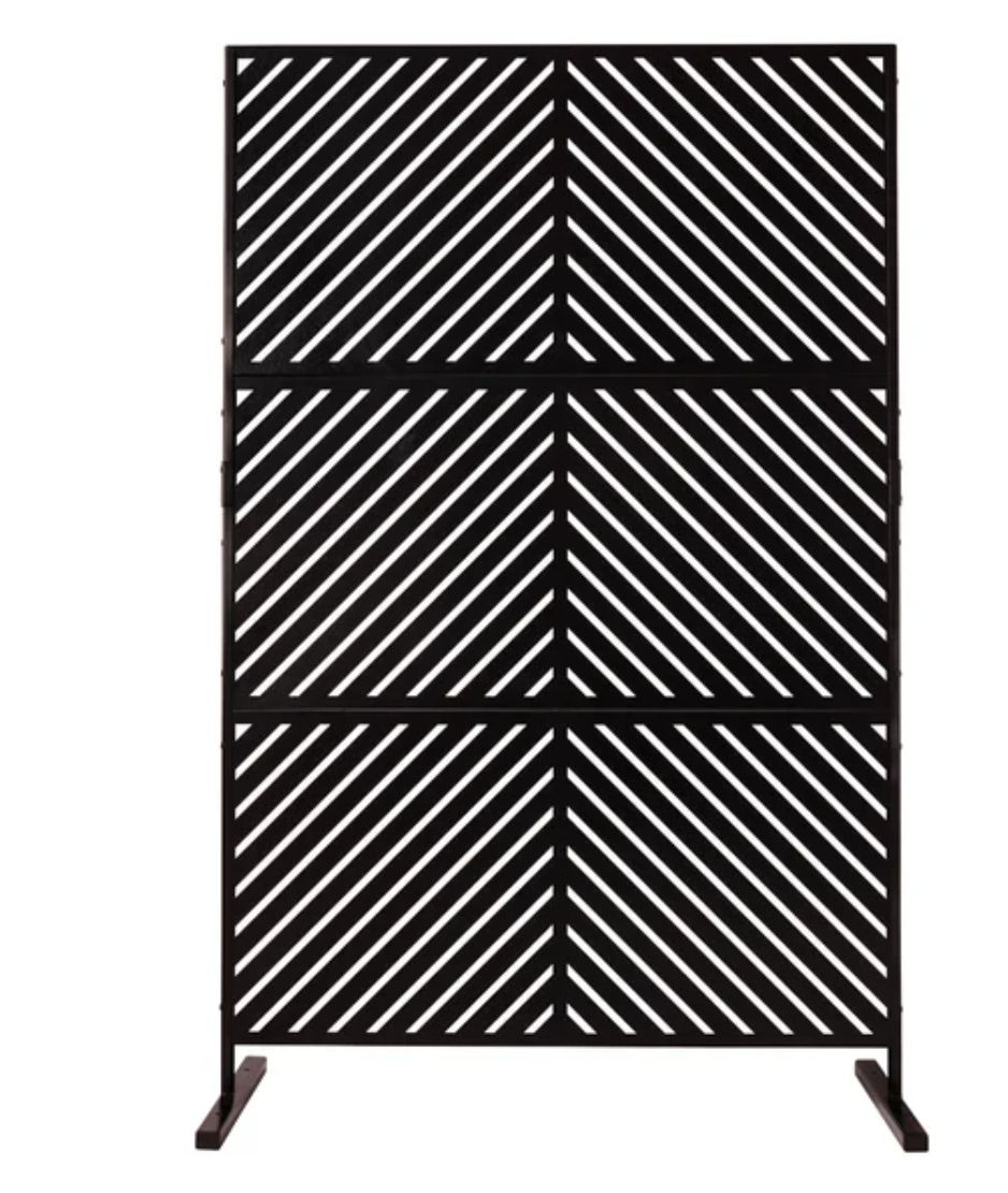 71&quot; Metal Patio Privacy Screen, Retail $189.99