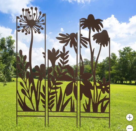 3-panel Garden Mural Stakes-Retail-$ 88.99