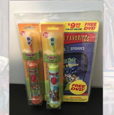 Scoobie Doo Toothbrush Set w/DVD Collectable-Retail 9.98