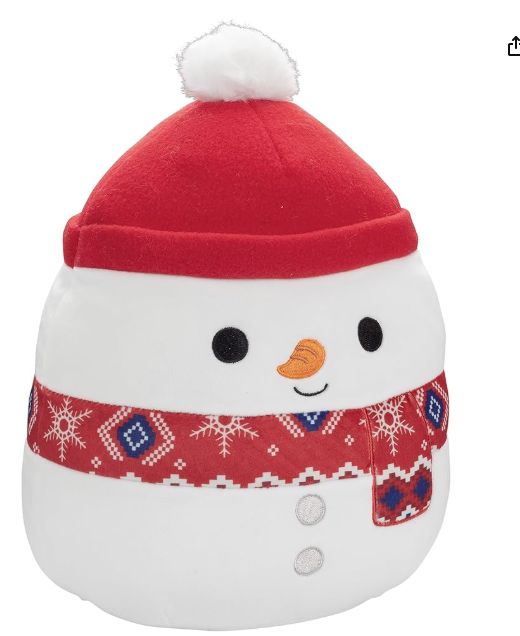 Squishmallows 10-Inch Manny The Snowman - Retail- 29.95