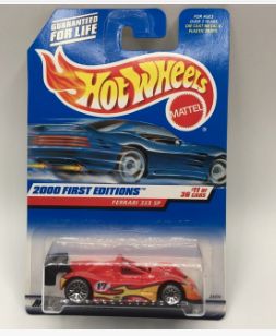 2000 Hot Wheels FERRARI 333 SP-Red 2000 First Editions -Retail-$ 6.99