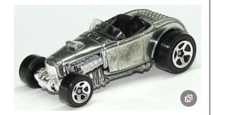 Hot Wheels 2000 First Editions Deuce Roadster Silver 6 of 36 Cars Mattel Wheels-Retail-$ 8.00