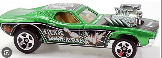HOT WHEELS 1970 RODGER DODGER GREEN Lila&#39;s Bowl a Rama=Retail- 13.00
