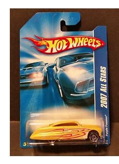 New 2007 Hot Wheels Purple Passion 2007 All Stars Yellow-Retail-$ 6.00