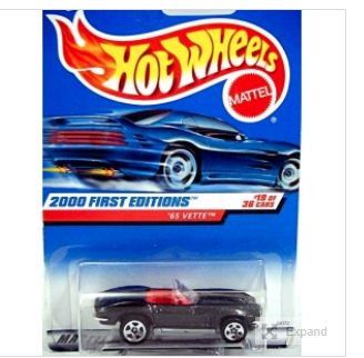 Hot Wheels 2000 First Editions - 1965 Chevrolet Corvette-Retail-$ 5.00