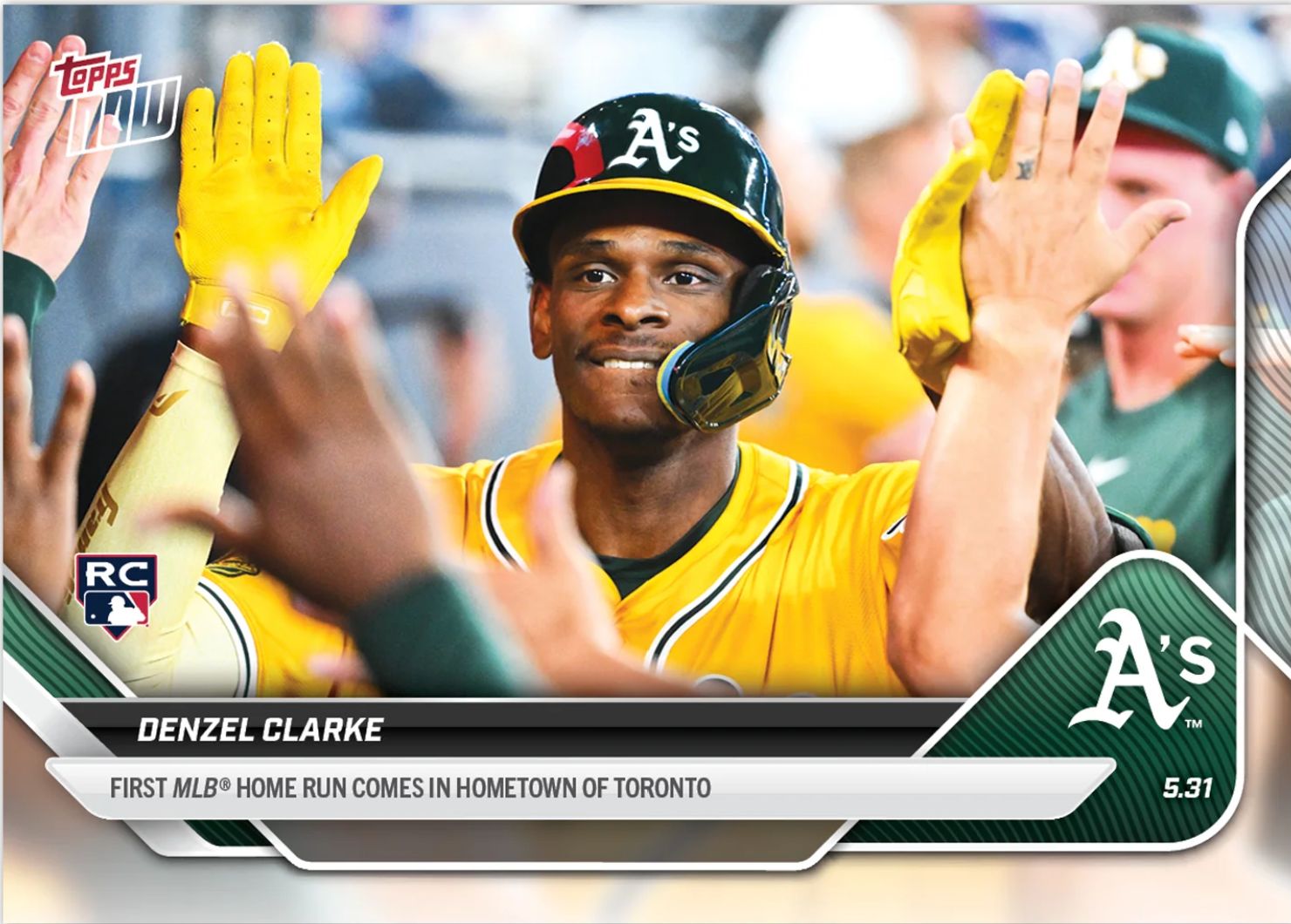 Denzel Clarke - 2025 MLB Topps NOW® - Card 240 - PR: 635