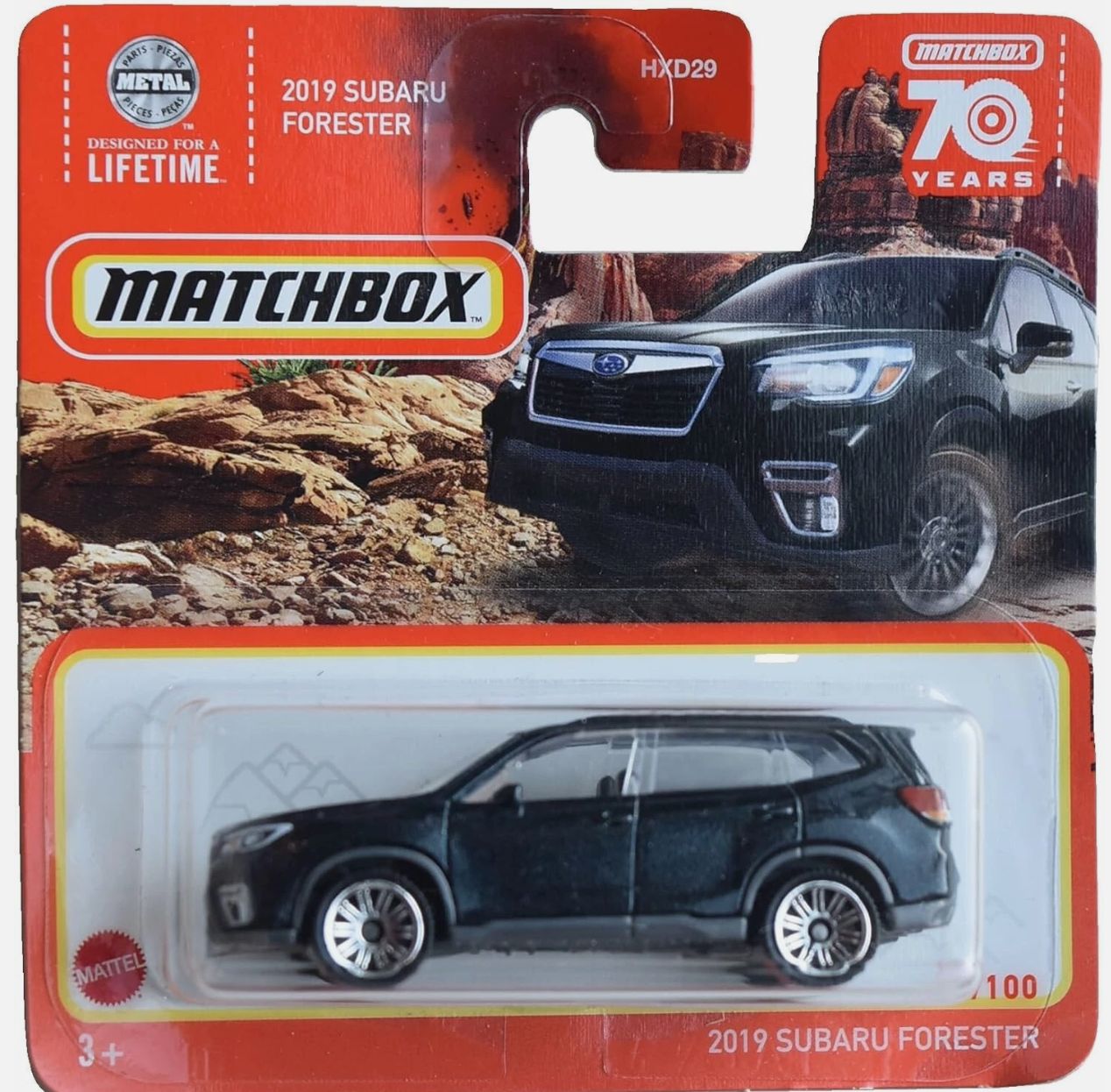 Matchbox 2019 Subaru Forester, Black 88/100 Short Card