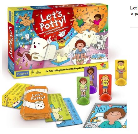 LET&#39;S POTTY! The Potty Training Board Game-Retail-$ 24.99