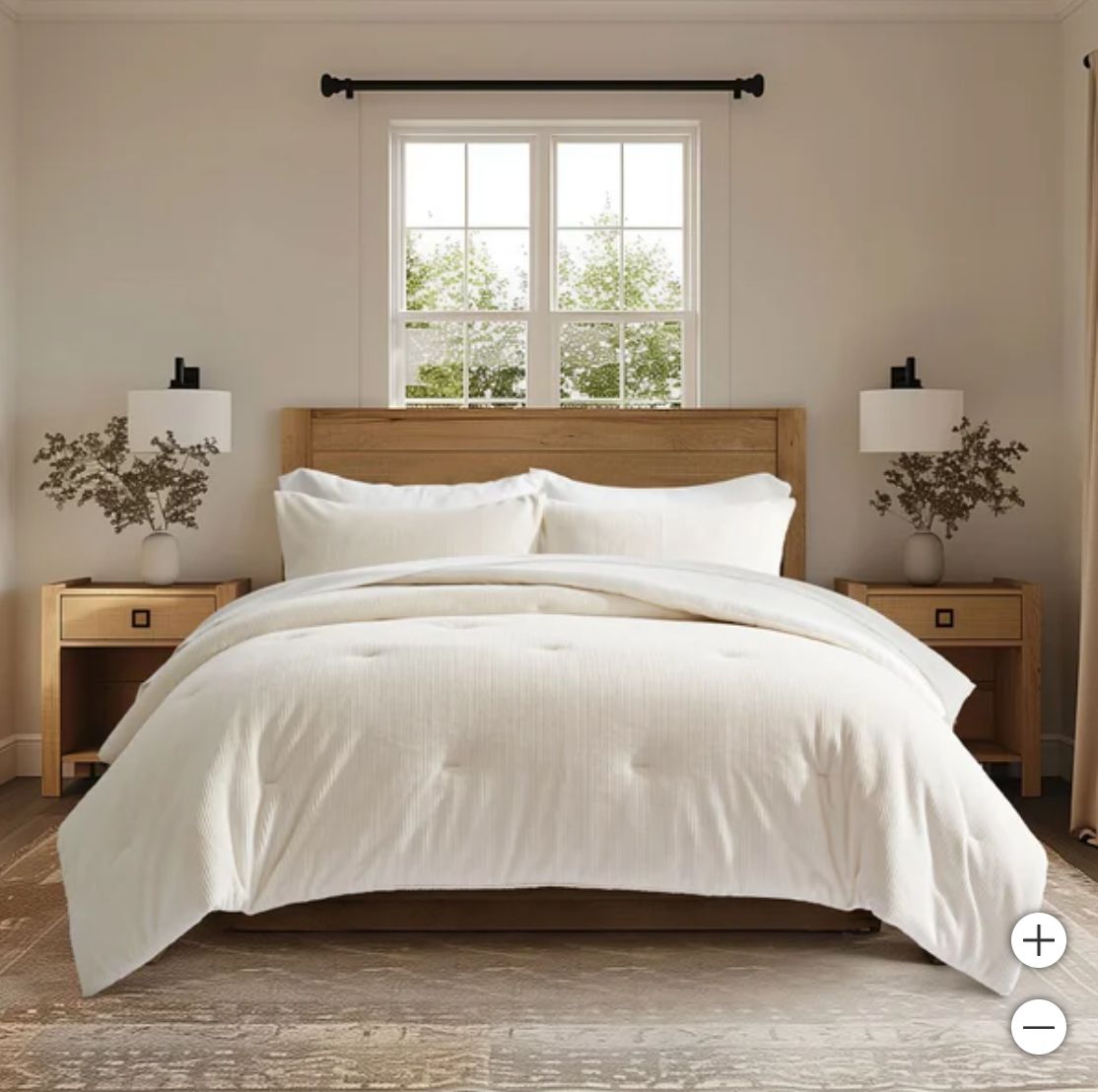 Evergrace Mini Waffle Plush Comforter 3-piece Set - Retail $89.99