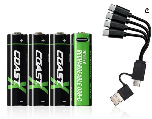 Coast Rechargeable Batteries 8 pk-Retail-$ 34.99