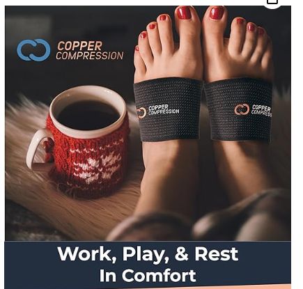 Copper Compression Arch Support, One Size-Retail-$ 15.99