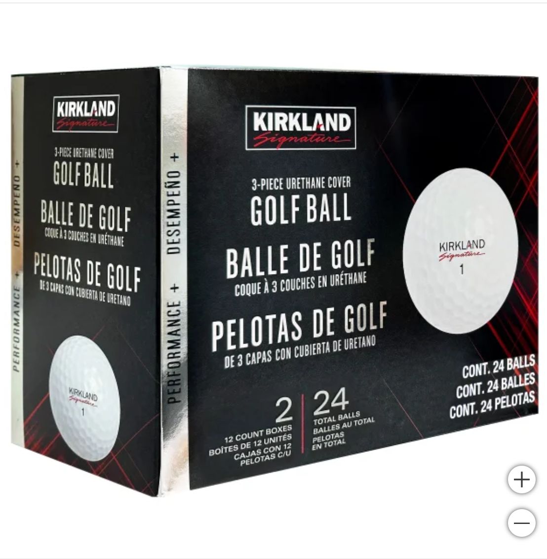 Kirkland Signature Golf Balls 2-dozen, White -Retail - 39.99
