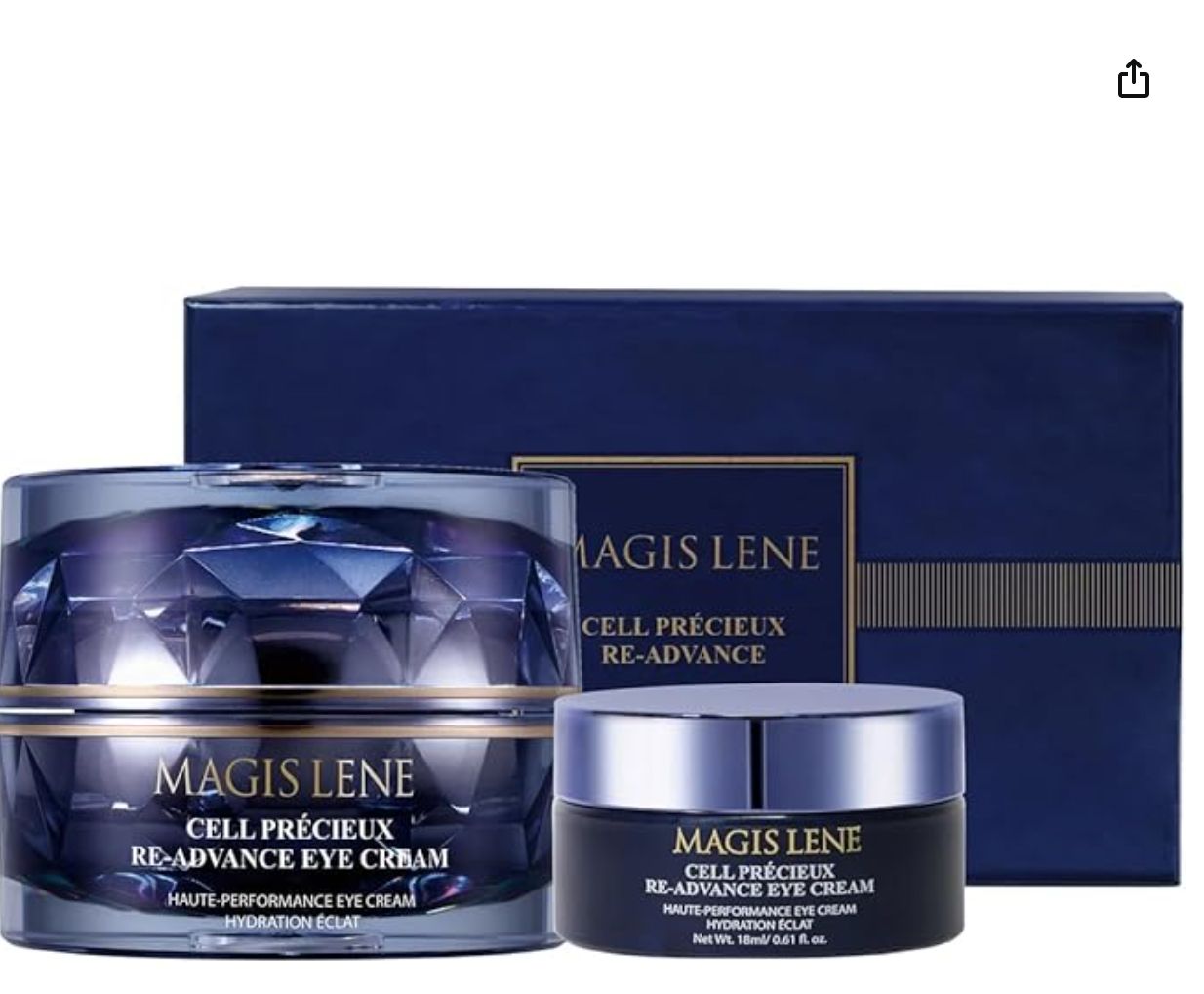 Magis Lene Cell Precieux Re-Advance Eye Cream Set | Wrinkle Care | Daily Anti-Aging Eye Cream - Retail - 39.99